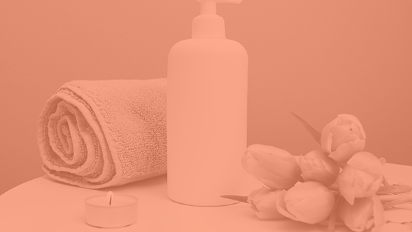 Massage lotion and towel